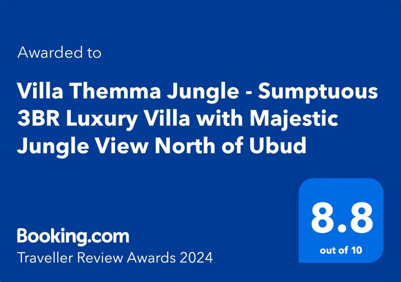Villa Themma Jungle - Sumptuous 3Br Luxury Villa With Majestic Jungle View North Of Ubud Экстерьер фото