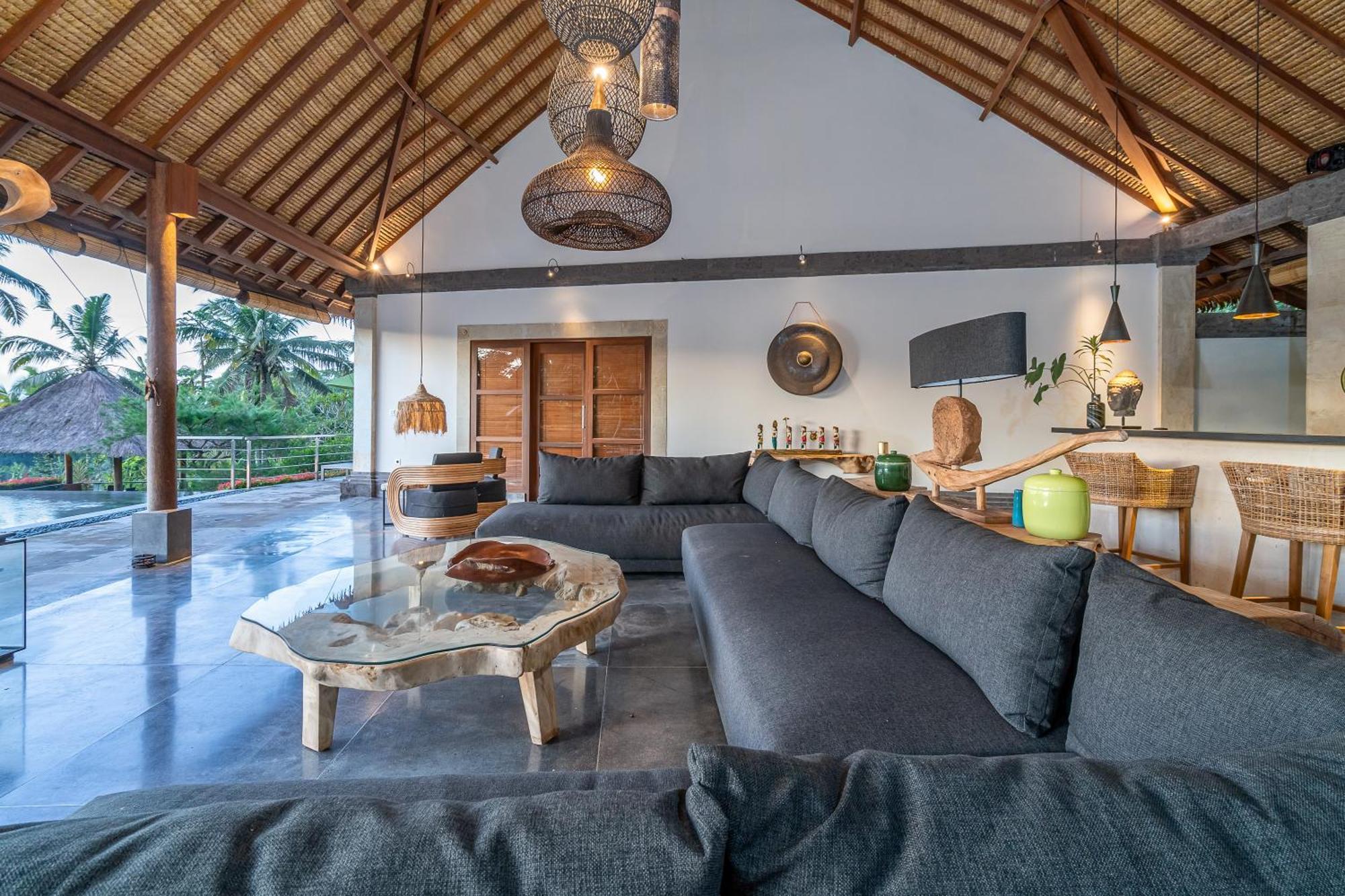 Villa Themma Jungle - Sumptuous 3Br Luxury Villa With Majestic Jungle View North Of Ubud Экстерьер фото