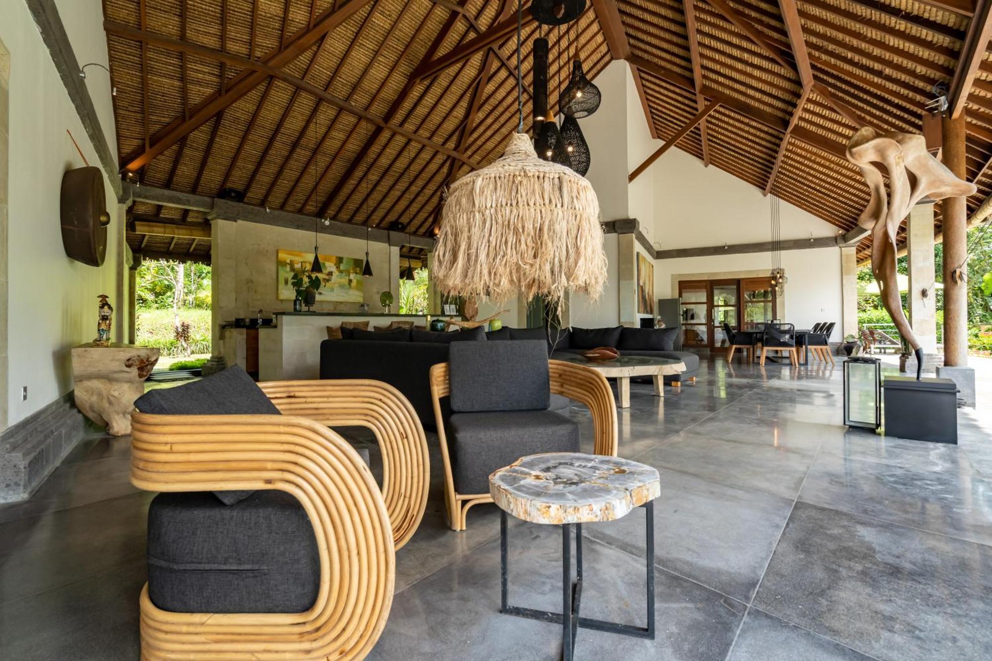 Villa Themma Jungle - Sumptuous 3Br Luxury Villa With Majestic Jungle View North Of Ubud Экстерьер фото