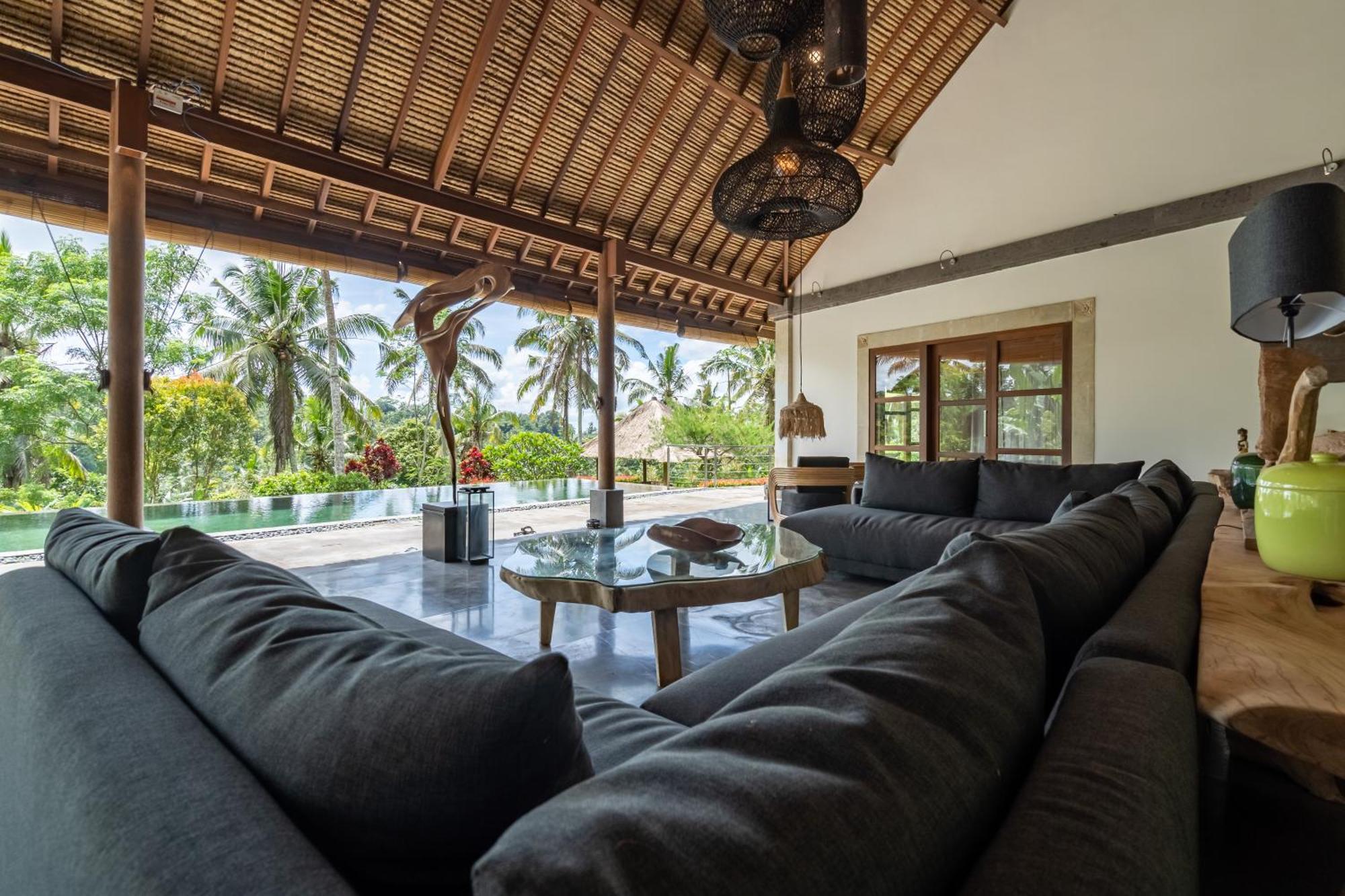 Villa Themma Jungle - Sumptuous 3Br Luxury Villa With Majestic Jungle View North Of Ubud Экстерьер фото
