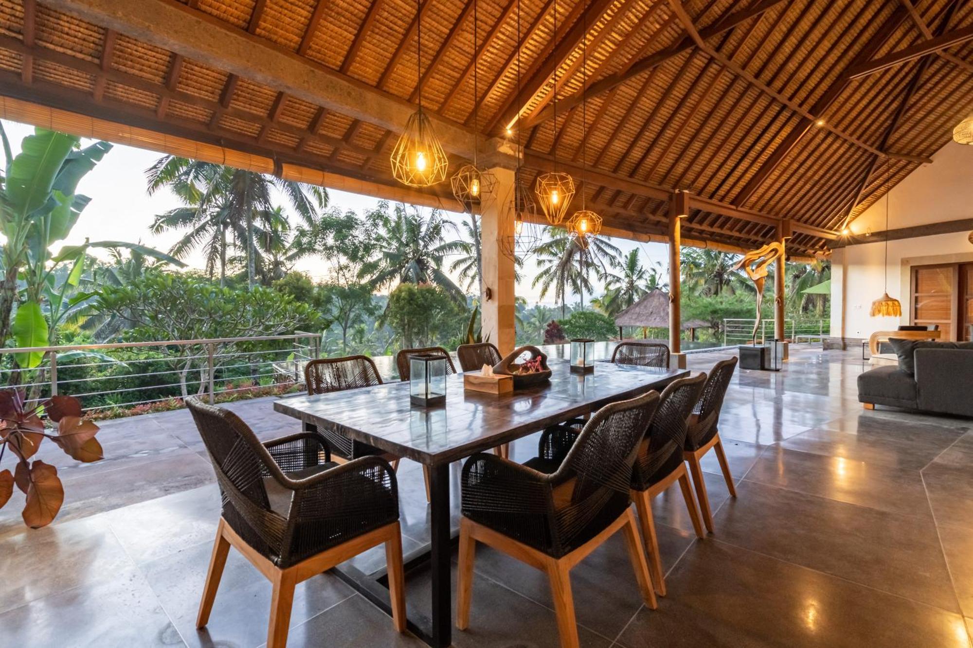 Villa Themma Jungle - Sumptuous 3Br Luxury Villa With Majestic Jungle View North Of Ubud Экстерьер фото